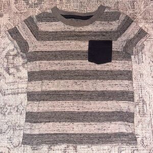 Boys grey striped shirt